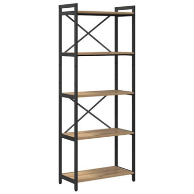 Berkfield Modern Bookcase Artisan Oak 60 X 30 X 153 Cm Engineered Wood - image 1