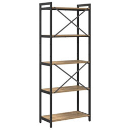 Berkfield Modern Bookcase Artisan Oak 60 X 30 X 153 Cm Engineered Wood - thumbnail 7