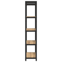 Berkfield Modern Bookcase Artisan Oak 60 X 30 X 153 Cm Engineered Wood - thumbnail 6