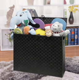 ARPAN Toilet Roll Holder Free Standing Bathroom Multipurpose Storage Unit Polypropylene Woven On Metal Frame. - thumbnail 4