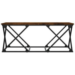 Berkfield Durable Coffee Table Smoked Oak 100X49X40 Cm Engineered Wood - thumbnail 4
