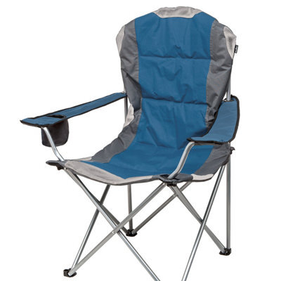 Blue Berkley Padded Chair With Carry Bag High Back Relaxer Indigo - image 1
