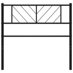 Berkfield Metal Headboard Black 100 Cm - thumbnail 3