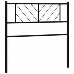 Berkfield Metal Headboard Black 100 Cm - thumbnail 2