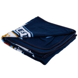 Manchester City Fc Fleece Particle Blanket Navy Blue (150Cm X 125Cm) - thumbnail 2