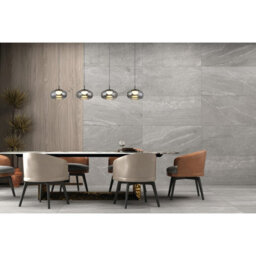 Luminosa Lighting Luminosa Quintara Bar Pendant Ceiling Light Matt Black Smoke Glass Shade 4X Led 3000K - thumbnail 5