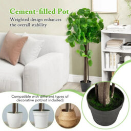 Artificial Crabapple Tree Fake Plant In Pot - thumbnail 5