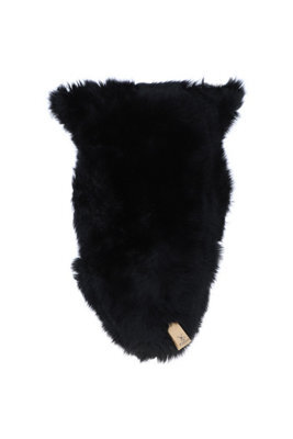 Fenland Sheepskin Fenland Indoor Single Australian Real Sheepskin Rug - Black (90 Cm X 60 Cm) - image 1