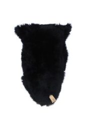 Fenland Sheepskin Fenland Indoor Single Australian Real Sheepskin Rug - Black (90 Cm X 60 Cm) - thumbnail 1