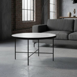 Tre 600 Elegant Coffee Table 60X60 Cm With Metal Legs Modern Durable Living Room Design Venato - thumbnail 3