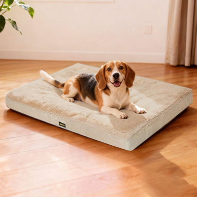 Skylos Dog Bed Washable Pet Cushion Cage Mattress Crate Mat Non Slip Fleece - image 1
