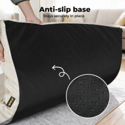 Skylos Dog Bed Washable Pet Cushion Cage Mattress Crate Mat Non Slip Fleece - thumbnail 7