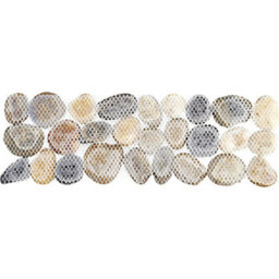 4X Pebble Edging Strips - Real Natural Stone Decoration For Pathways, Patios, Lawns, Flowerbeds Or Tiling Borders - Each 30 X 10Cm - thumbnail 2