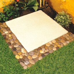 4X Pebble Edging Strips - Real Natural Stone Decoration For Pathways, Patios, Lawns, Flowerbeds Or Tiling Borders - Each 30 X 10Cm - thumbnail 5