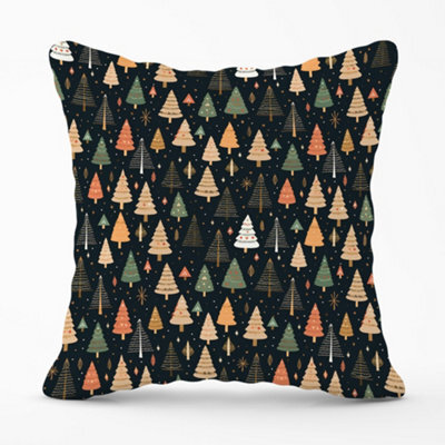 Warren Reed Designer Boho Inspired Christmas Trees Cushions 45Cm X 45Cm