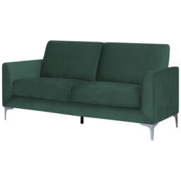 Beliani Sofa 3 Seater Fenes Velvet Dark Green - thumbnail 4