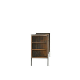 Timber Art Design Abbey Sideboard 2 Doors 2 Drawers Storage Cabinet Cupboard Rustic Industrial - thumbnail 6