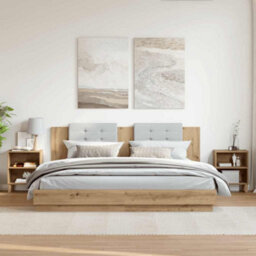 Berkfield Bedside Cabinets 2 Pcs Artisan Oak 40X30X50 Cm Engineered Wood - thumbnail 3