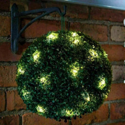 Green Uv Stable Artificial Rose Flower Balls Hanging Topiary Garden Basket Plant - thumbnail 2
