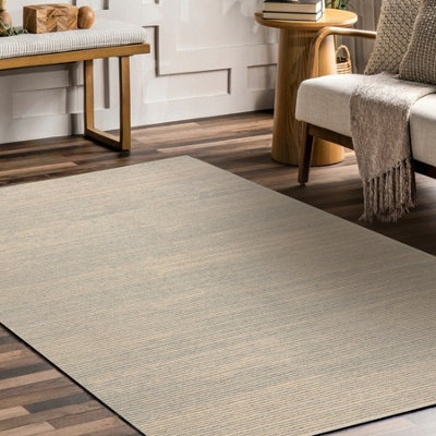 RugsX Flux 461.93.ae120 Wool Carpet Osta - Lines, Structural, Loft Cream Grey 240X340 Cm - image 1
