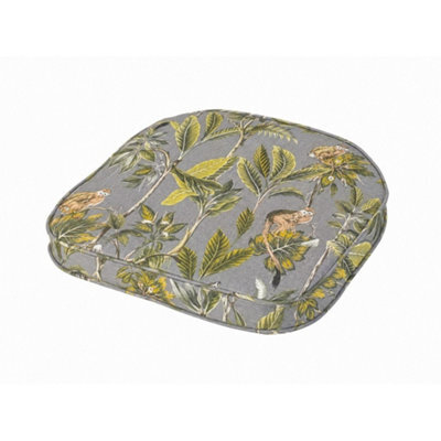 Glendale Garden & Leisure Tropical D Pad Seat Cushion (Pack Of 4) - L41 X W38 Cm - Grey
