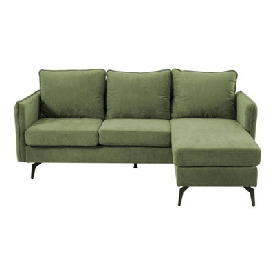 Corner Sofa L Shaped Sectional Sofa Upholstered Living Room Couch Furniture - image 1