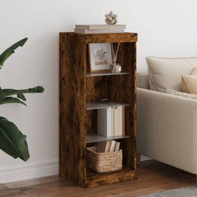 Berkfield Sideboard With Led Lights Smoked Oak 41X37X100 Cm - image 1