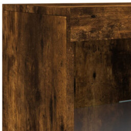 Berkfield Sideboard With Led Lights Smoked Oak 41X37X100 Cm - thumbnail 9