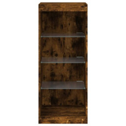 Berkfield Sideboard With Led Lights Smoked Oak 41X37X100 Cm - thumbnail 6