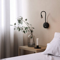 Ultra Beam Lighting Ultrabeam Black Wall Mounted Bedroom Reading Light With Usb Charging Ports 3 Watt 3000K Warm White Led