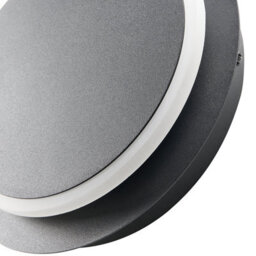 Beliani Set Of 2 Led Wall Lamps Black Matte With Adjustable Round Shade, W22 X D5 X H29Cm - thumbnail 8