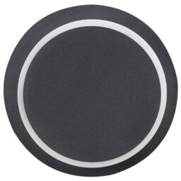 Beliani Set Of 2 Led Wall Lamps Black Matte With Adjustable Round Shade, W22 X D5 X H29Cm - thumbnail 4