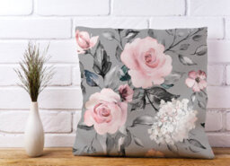 Warren Reed Designer Dusty Pink Roses Cushions 45Cm X 45Cm - thumbnail 2