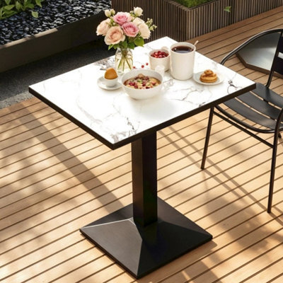 Small Dining Table For 2, Tulip Bistro Table Modern Compact Kitchen Dining Piece - image 1