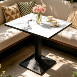 Small Dining Table For 2, Tulip Bistro Table Modern Compact Kitchen Dining Piece - thumbnail 4