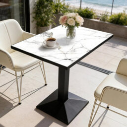 Small Dining Table For 2, Tulip Bistro Table Modern Compact Kitchen Dining Piece - thumbnail 5