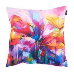 icon Indoor And Outdoor Waterproof Filled Cushion 2X Oil Paint & 2X Pink - thumbnail 2