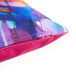 icon Indoor And Outdoor Waterproof Filled Cushion 2X Oil Paint & 2X Pink - thumbnail 6