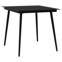Berkfield 5 Piece Garden Dining Set Black Pvc Rattan - thumbnail 7