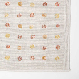 Homescapes Mustard And White 100% Cotton Bath Mat Tufted Polka Dot Design, 50 X 80 Cm - thumbnail 4