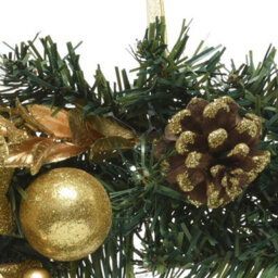 Christmas Artificial Wreath - Gold 30Cm - thumbnail 3
