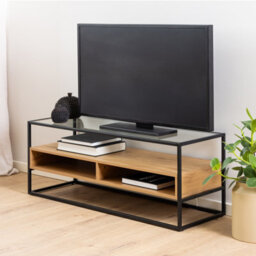 Furniture To Go Randolf Tv Unitin Black And Oak - thumbnail 5