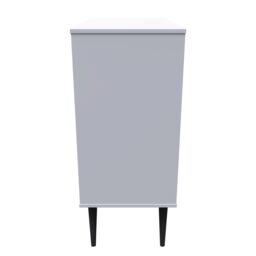 Hong Kong Ready Assembled Matt Grey No Effect 4 Drawer Wide Chest (H)885mm (W)765mm (D)415mm - thumbnail 6