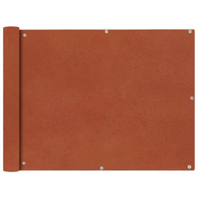 Berkfield Balcony Screen Oxford Fabric 90X600 Cm Terracotta - image 1