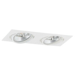 Luminosa Lighting Luminosa Olimp Plus Gu10 Twin Recessed Downlight White Structure - thumbnail 2