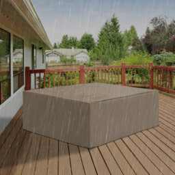 Outsunny 275X205Cm Outdoor Furniture Protective Cover Water Uv Resistant Beige - thumbnail 1