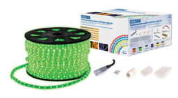 Netagon Outdoor Festive Static Led 90M Rope Lights Kit With Wiring Accessories- Green - thumbnail 3