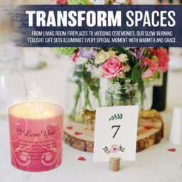 I Miss You Candle Gift Set In Box Candles Wax Message Poetic Writing Home - thumbnail 6