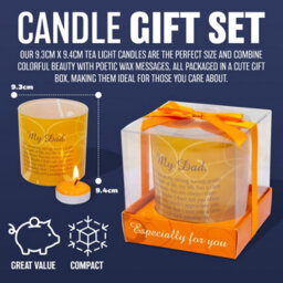 I Miss You Candle Gift Set In Box Candles Wax Message Poetic Writing Home - thumbnail 7