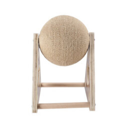 Thehotsale Triangle Cat Scratching Ball Natural Sisal Scratcher Pet Toy 17Cm(H) - thumbnail 5